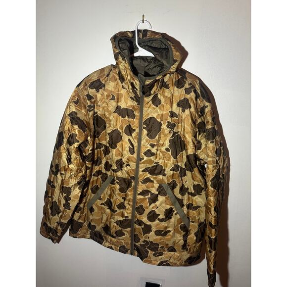 Men’s Reversible Camo Jacket Quilted Puffer Hunting Outdoor Coat NWT - Picture 3 of 7